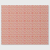 雪だるまオレンジ ラッピングペーパー (フラット)