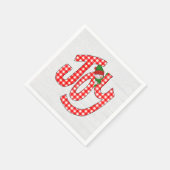 雪だるまオンギンガムジョイ スタンダードカクテルナプキン (角)