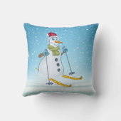 雪だるまオンスキー クッション (裏面)