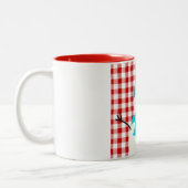 雪だるまオンプレイド ツートーンマグカップ (左)