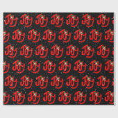 雪だるまオンJoy and Snowflakes ラッピングペーパー (フラット)