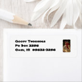 雪だるまオーナメント住所 シール2 ラベル (インサイチュ)