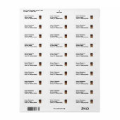 雪だるまオーナメント住所 シール2 ラベル (フルシート)