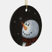 雪だるまオーナメント セラミックオーナメント (右)