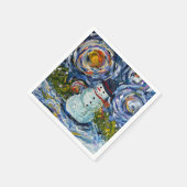 雪だるまカクテルナプキンス スタンダードカクテルナプキン (角)