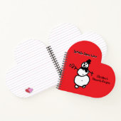 雪だるまカスタマイズ可能 ノートブック (内部)