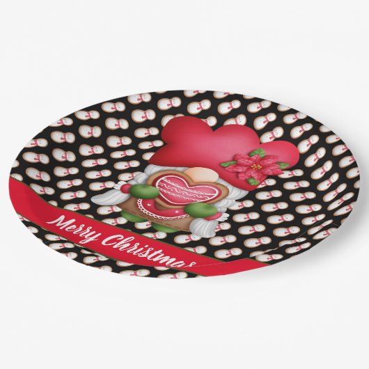 雪だるまカスタマイズ格言カラーと文字 ペーパープレート (アングル)