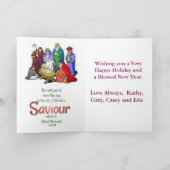 雪だるまカスタムクリスマスカード シーズンカード (内部)