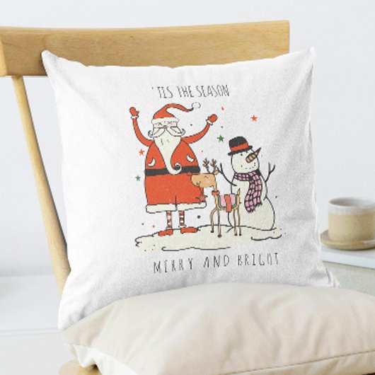雪だるまカスタムサンタトナディアスタークリスマスハイゲ クッション