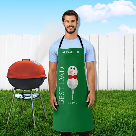 雪だるまカスタムレッドボウタイブラックバッファローボタン エプロン