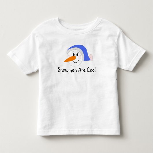 雪だるまカッコいい トドラーTシャツ (正面)