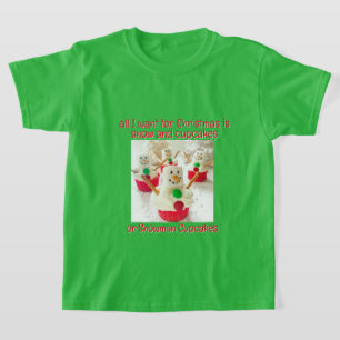 雪だるまカップケーキ2 Tシャツ