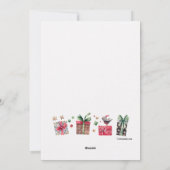 雪だるまカップルのクリスマスカード シーズンカード (裏面)