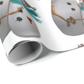 雪だるまカップルは冬の雪だるま ラッピングペーパー (ロールコーナー)