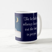 雪だるまカップル コーヒーマグカップ (正面右)