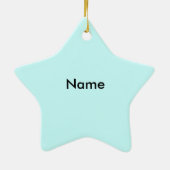 雪だるまカップル セラミックオーナメント (裏面)