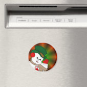 雪だるまカラフルクリスマスマグネット マグネット (インサイチュ (食洗機))