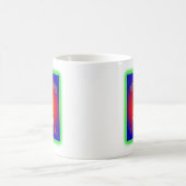 雪だるまカラフルデザインウエスタンハウディ コーヒーマグカップ (中央)