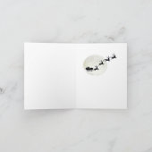 雪だるまカードと提起されるダックスフントの友達 シーズンカード (内部)