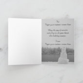 雪だるまカードパーソナライズされたクリスマス雪だるまカード シーズンカード (内部)