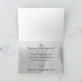 雪だるまカードパーソナライズされたクリスマス雪だるまカード シーズンカード (内部)