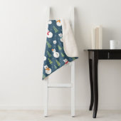 雪だるまキャッツホリデーパターン シェルパブランケット (インサイチュ)