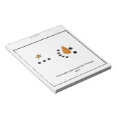 雪だるまキャンディバーラッパーパーティーの好意 ノートパッド (アングル)