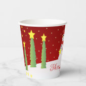 雪だるまキュートホリデースタイル 紙コップ (正面)