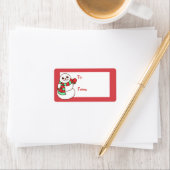 雪だるまギフトラベルラベル ラベル (インサイチュ)