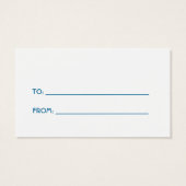 雪だるまギフトラベル (裏面)