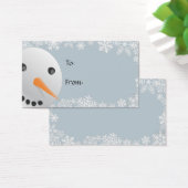 雪だるまギフトラベル (デスク)