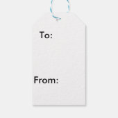 雪だるまギフトラベル ギフトタグ (裏面)