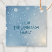 雪だるまギフトラベル フェイバータグ (裏面)