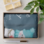 雪だるまクリスパーソナライズされたマスの姓 薄葉紙 (ギフト)