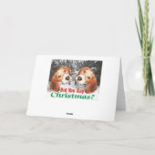 雪だるまクリスマスって言った?ビーグルクリスマスカード シーズンカード (裏面)