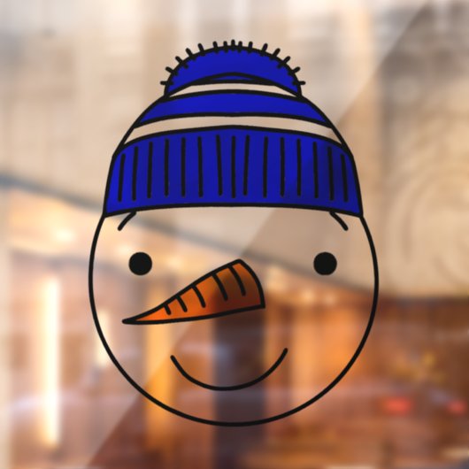 雪だるまクリスマスウィンドウ ウィンドウサイン (シート2)