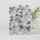 雪だるまクリスマスオーナメントハンド色彩の鮮やか雪だるま シーズンカード (スタンド正面)