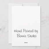 雪だるまクリスマスオーナメントハンド色彩の鮮やか雪だるま シーズンカード (裏面)