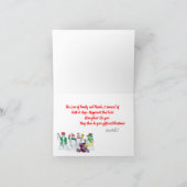 雪だるまクリスマスカード23パンジー シーズンカード (内部)