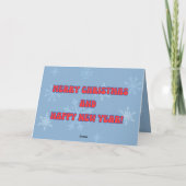 雪だるまクリスマスカード カード (裏面)