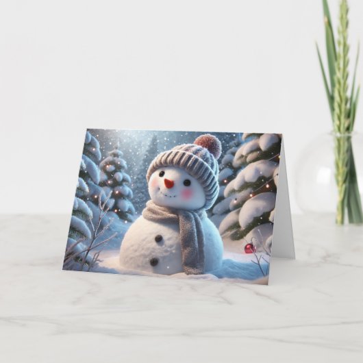 雪だるまクリスマスカード シーズンカード (正面)