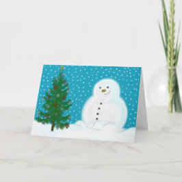 雪だるまクリスマスカード シーズンカード