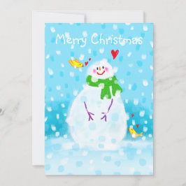 雪だるまクリスマスカード シーズンカード