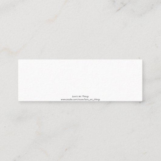 雪だるまクリスマスギフトタグ/ラベル スキニー名刺 (裏面)