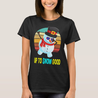 雪だるまクリスマスギフト男性少年向けグッズ Tシャツ