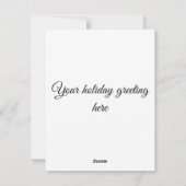 雪だるまクリスマスグリーティングスウォークの雪の森 シーズンカード (裏面)