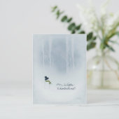 雪だるまクリスマスグリーティングスウォークの雪の森 シーズンカード (スタンド正面)