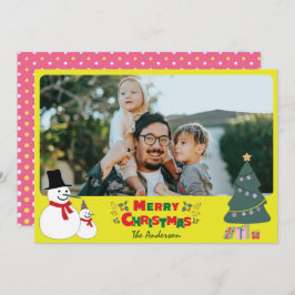 雪だるまクリスマスグリーティングホリデーカード シーズンカード