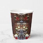 雪だるまクリスマスシーン 紙コップ (右)