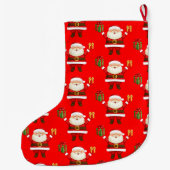 雪だるまクリスマスソーキング ラージクリスマスストッキング (裏面)